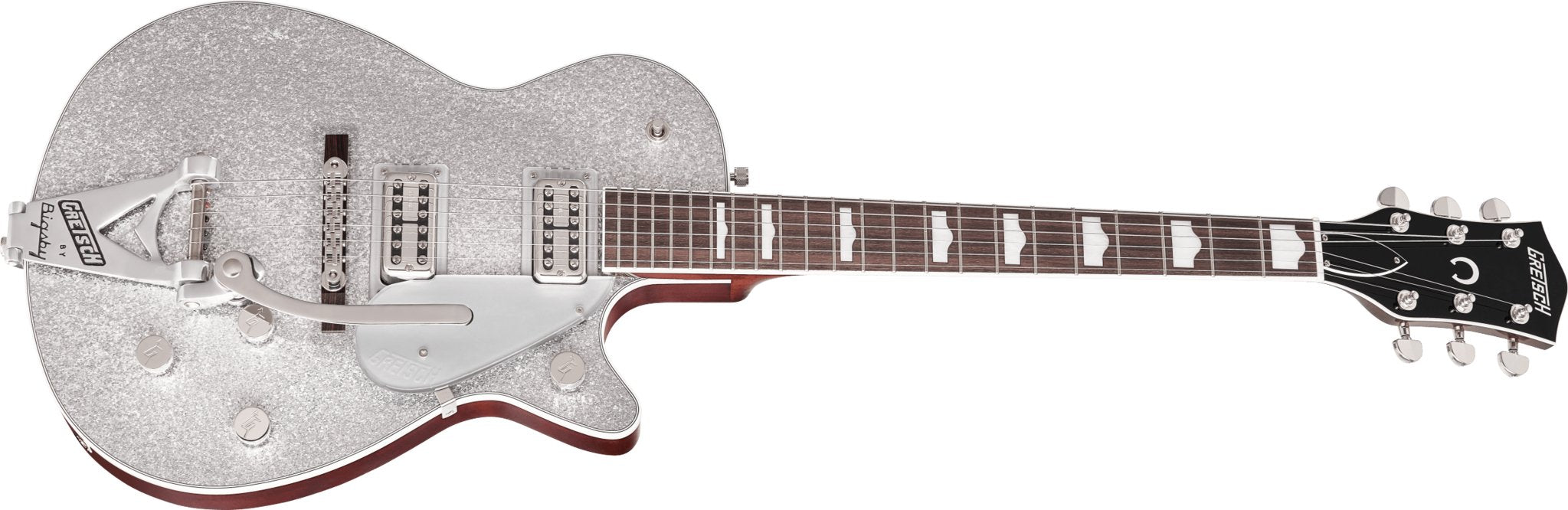Gretsch - G6129T - 89 Vintage Select '89 Sparkle Jet™ with Bigsby® - Rosewood Fingerboard - Silver Sparkle - La Boîte Musicale - Electric Guitars - Gretsch -