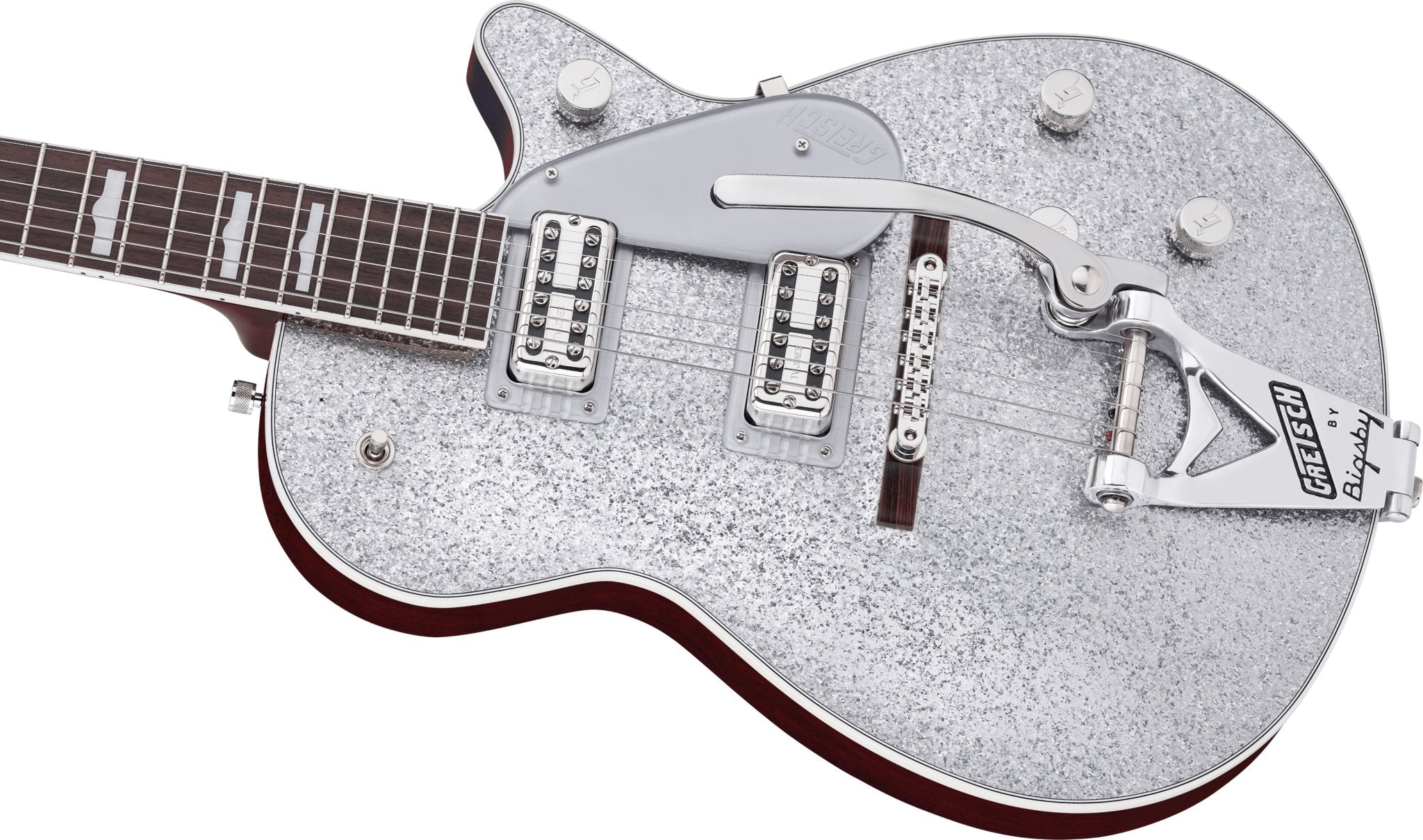 Gretsch - G6129T - 89 Vintage Select '89 Sparkle Jet™ with Bigsby® - Rosewood Fingerboard - Silver Sparkle - La Boîte Musicale - Electric Guitars - Gretsch -