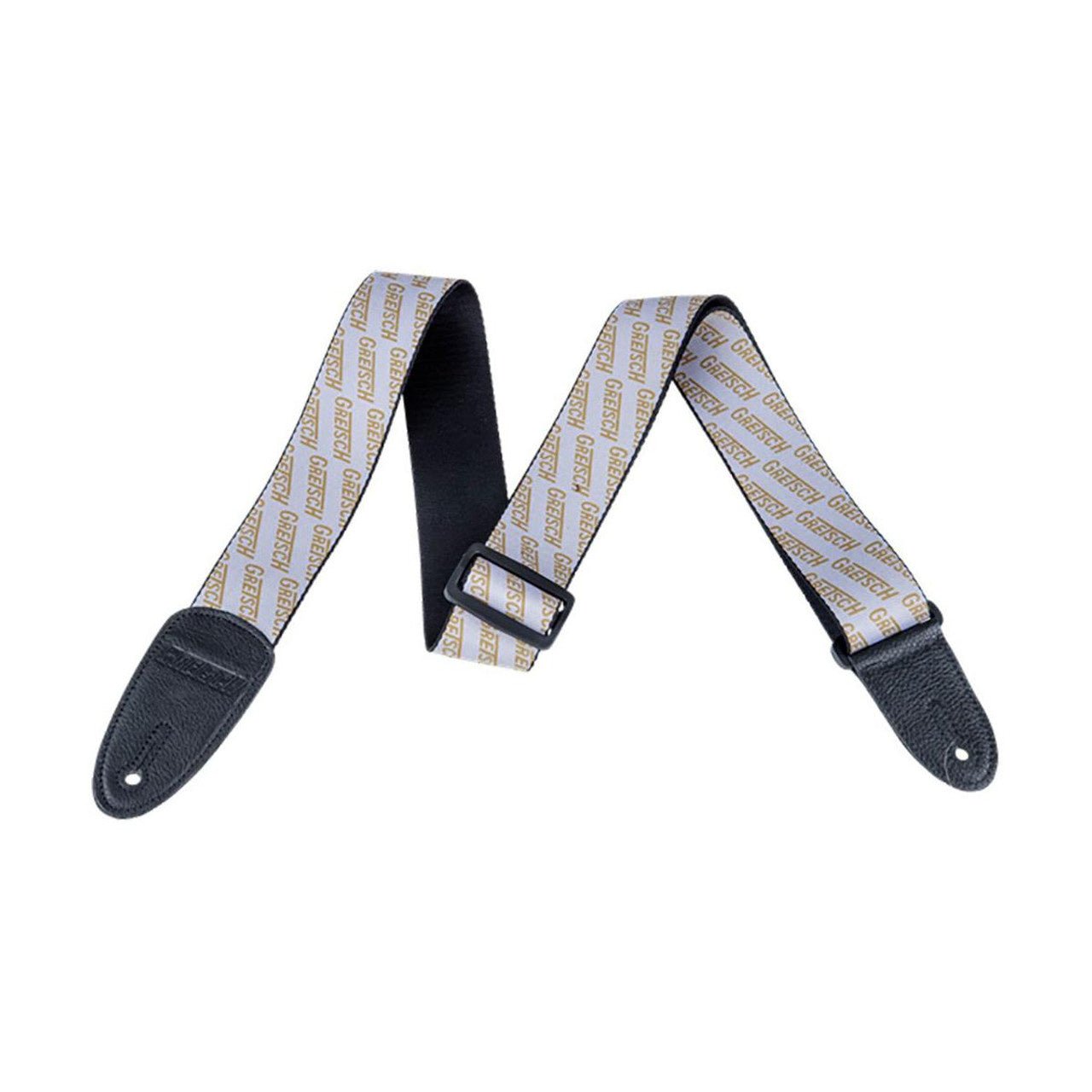 Gretsch - Guitar Strap With Logo - White & Gold - La Boîte Musicale - Gretsch -