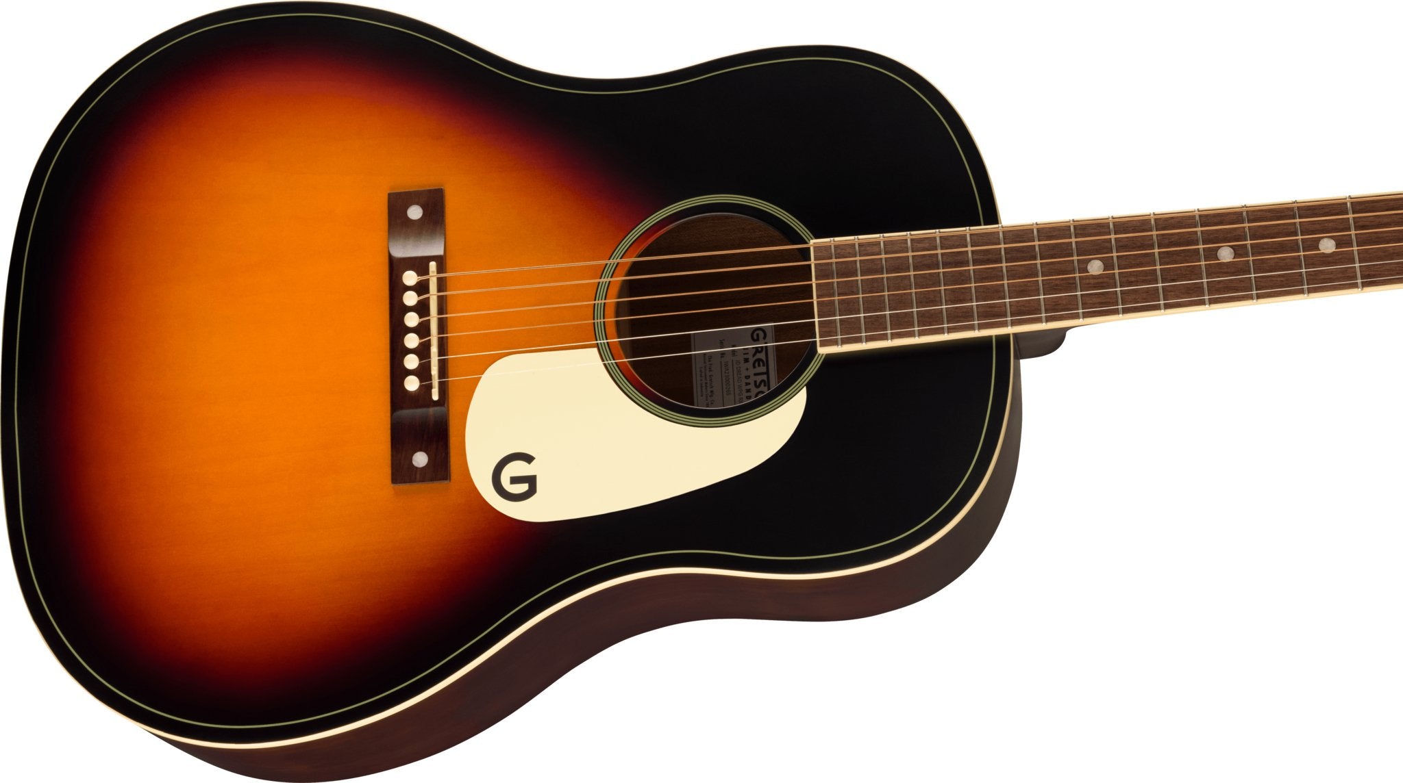 Gretsch - Jim Dandy™ Dreadnought - Walnut Fingerboard - White Pickguard - Rex Burst - La Boîte Musicale - Acoustic Guitars - Gretsch -
