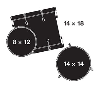 Gretsch - Renown 3 pieces shell pack - Vintage pearl - La Boîte Musicale - Acoustic Drum - Gretsch Drums -