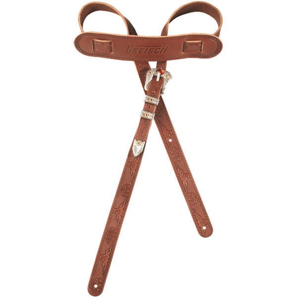 Gretsch - Tooled Walnut Guitar Strap - La Boîte Musicale - Gretsch -