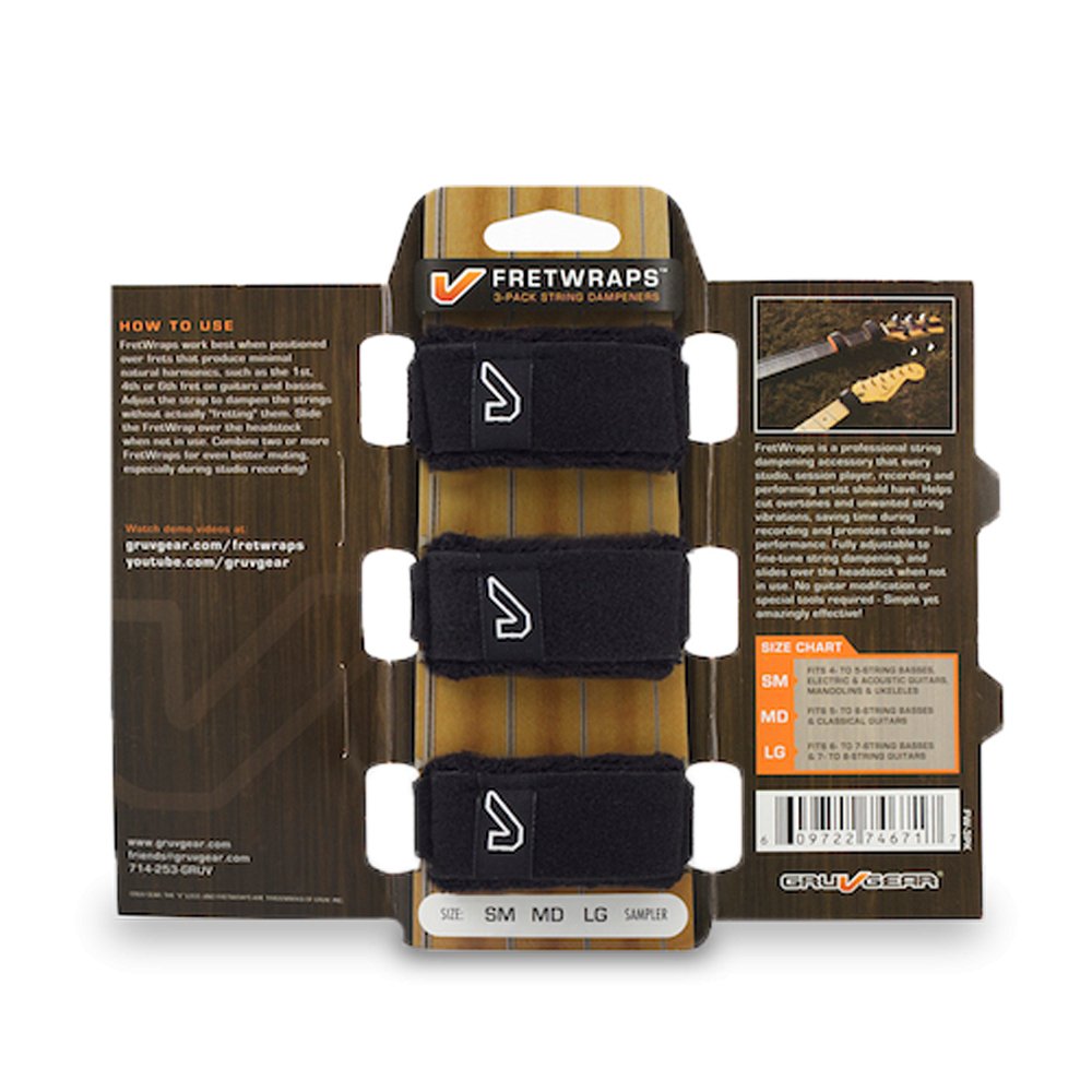 Gruv Gear - Fretwraps Black / Small - La Boîte Musicale - Gruv Gear -