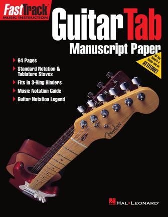Hal Leonard - Fast Track Guitar Tab Manuscript Paper - La Boîte Musicale - Hal Leonard -