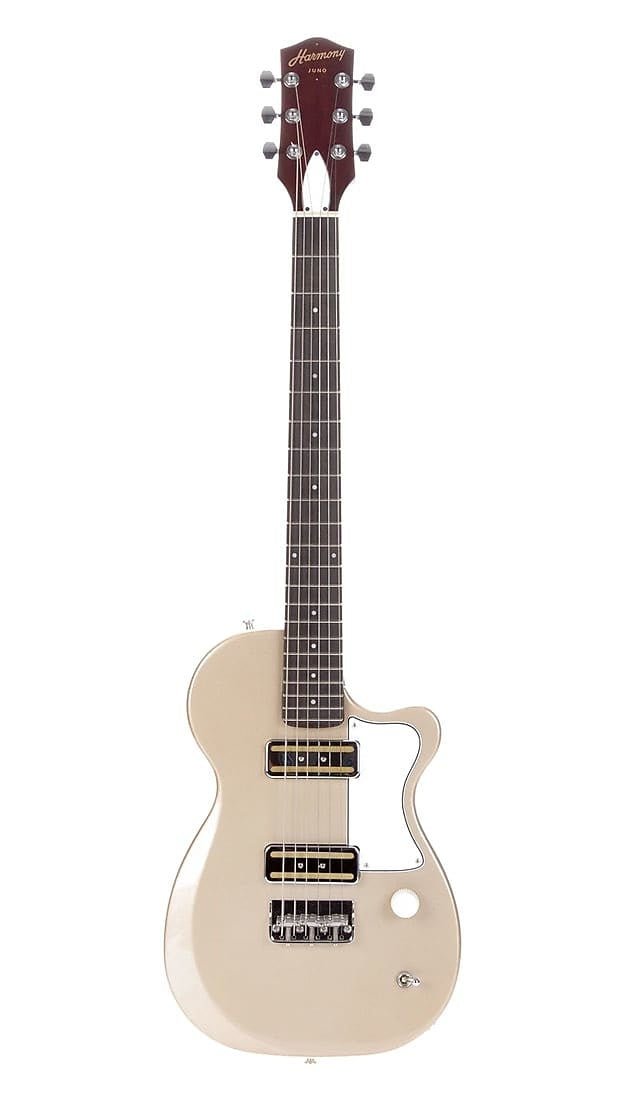 Harmony Guitar - Juno / Champagne with Mono Gigbag - La Boîte Musicale - Electric Guitars - Harmony -
