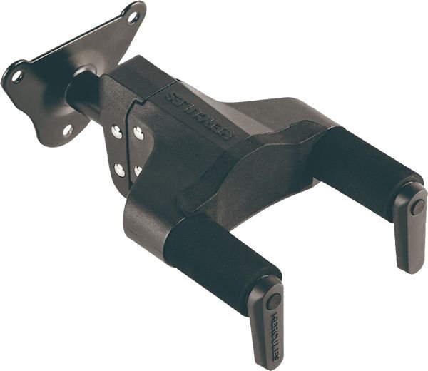 Hercules - Mural Guitar Hanger, Black Steel Wall Mount - La Boîte Musicale - Guitar Stands - Hercules -