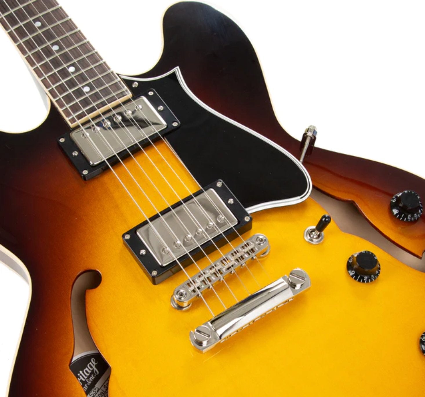 Heritage - Standard H - 535 Hollow Electric Guitar with case - Original Sunburst - La Boîte Musicale - Electric Guitars - Heritage -