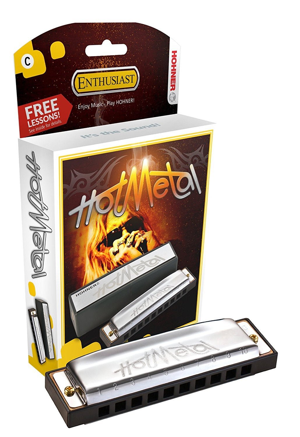 Hohner - Hot Metal Diatonic Harmonica - key of F - La Boîte Musicale - Hohner -