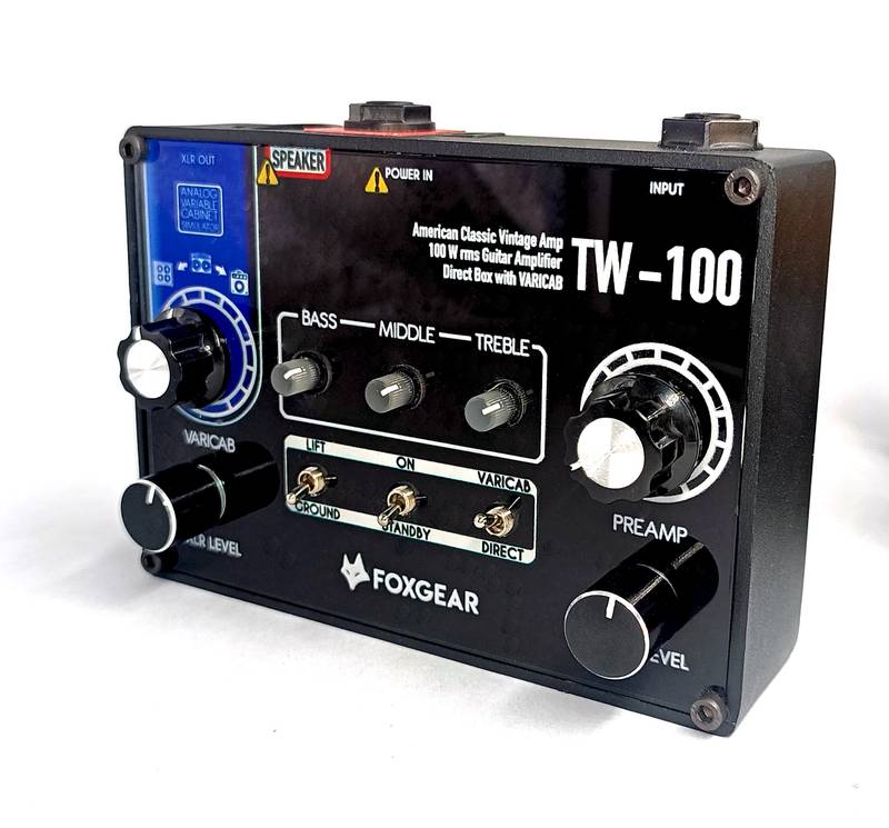 Foxgear Pedals TW-100 100W American Clean Classic Mini-Guitar amplifier/DI