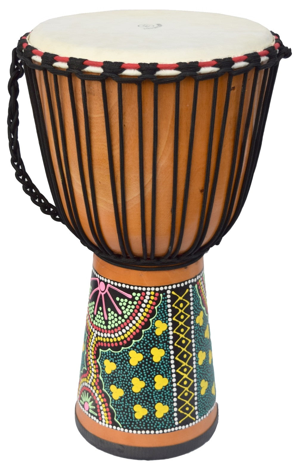ECKO - 60CM PAINTED DJEMBE - NATURAL BLOND