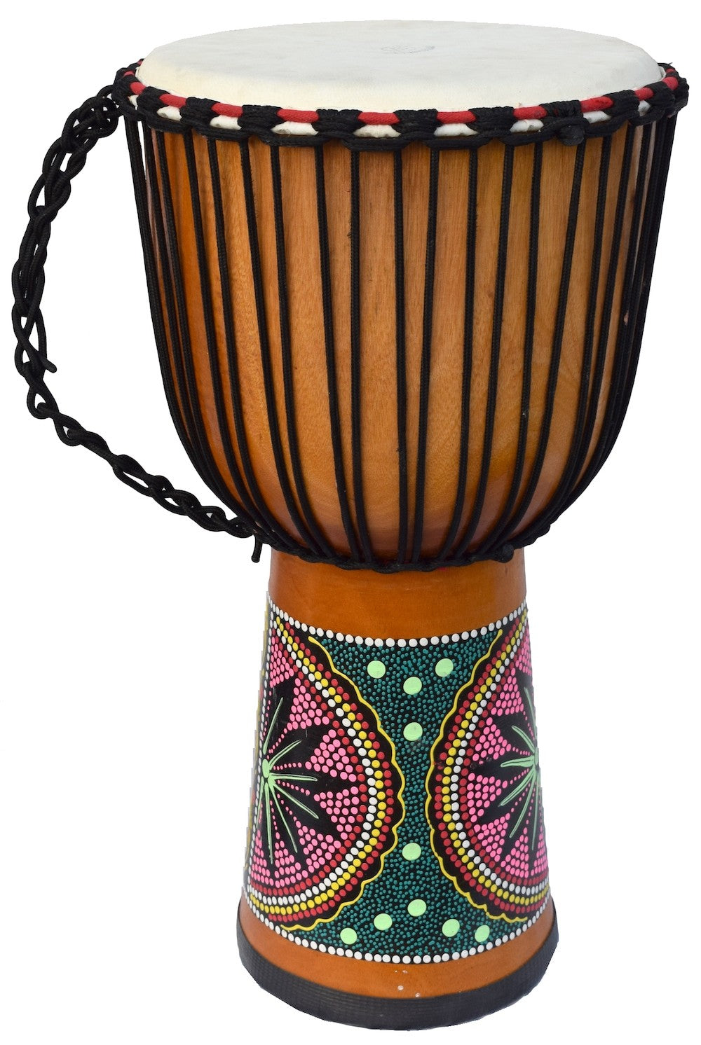 ECKO 65CM PAINTED DJEMBE - NATURAL BLONDE