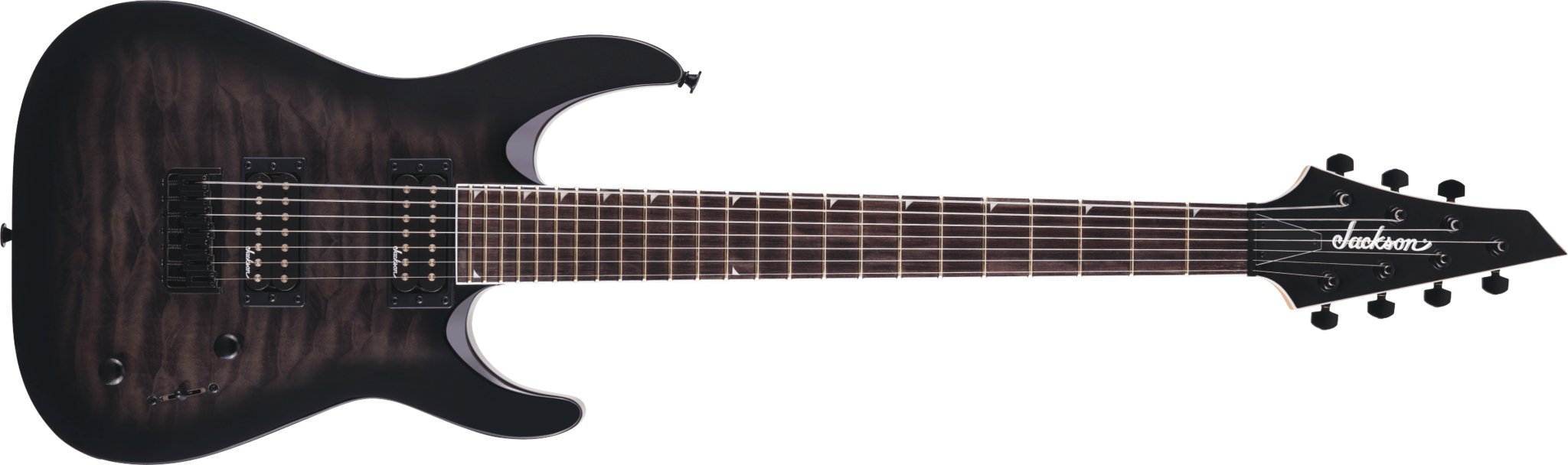 Jackson - JS Series Dinky™ Arch Top JS22Q - 7 DKA HT - Amaranth Fingerboard - Transparent Black Burst - La Boîte Musicale - Electric Guitars - Jackson -