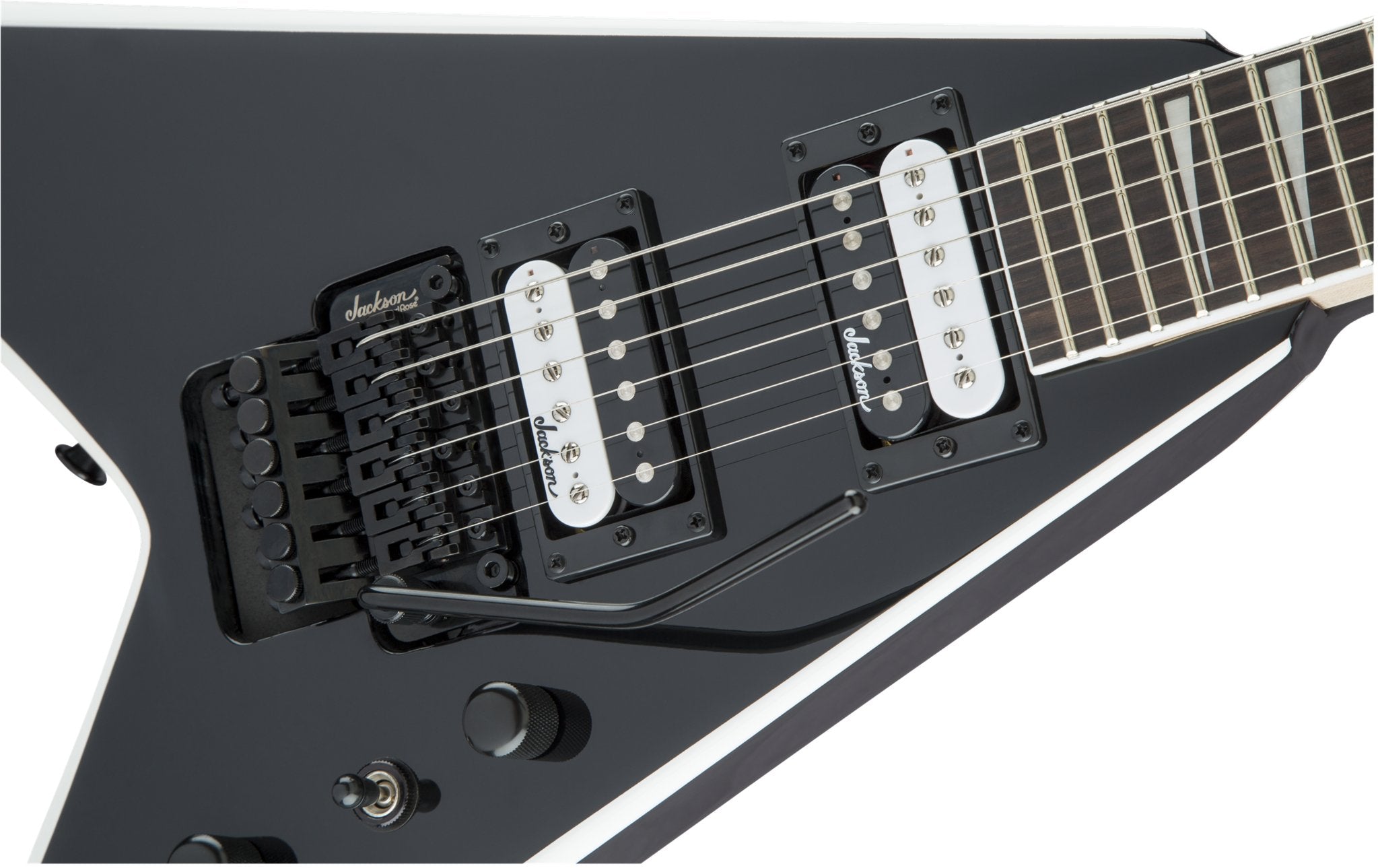 Jackson - JS Series King V™ JS32 - Amaranth Fingerboard - Black with White Bevels - La Boîte Musicale - Electric Guitars - Jackson -