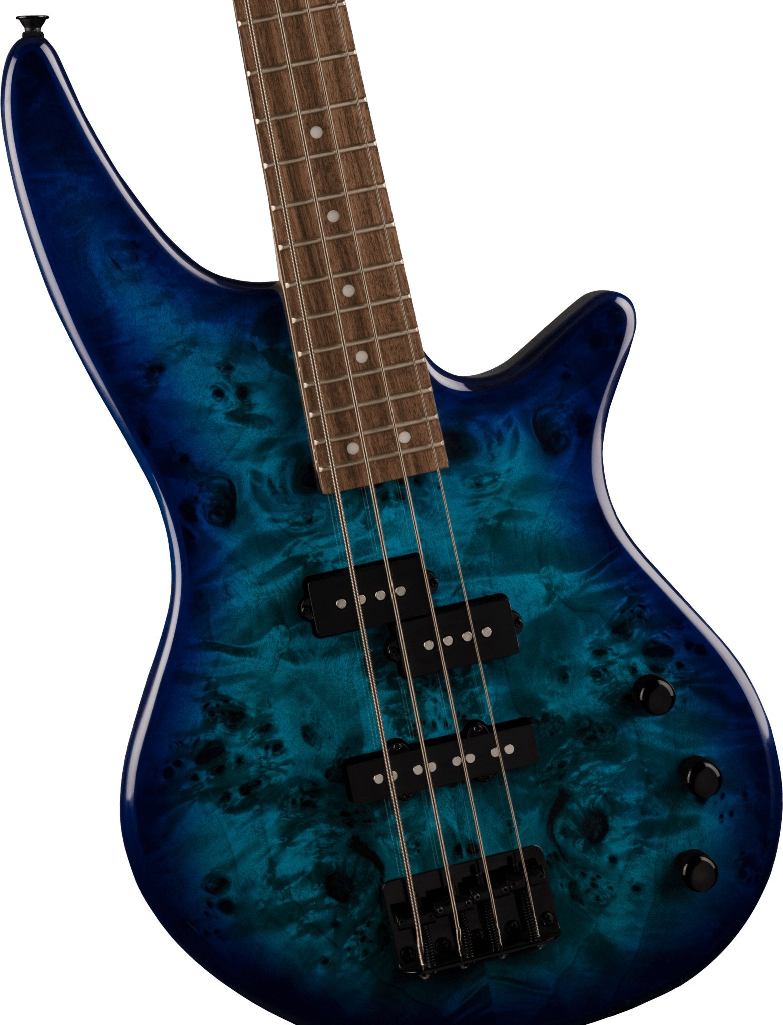 Jackson - JS Series Spectra Bass JS2P - Laurel Fingerboard - Blue Burst - La Boîte Musicale - La Boîte Musicale -
