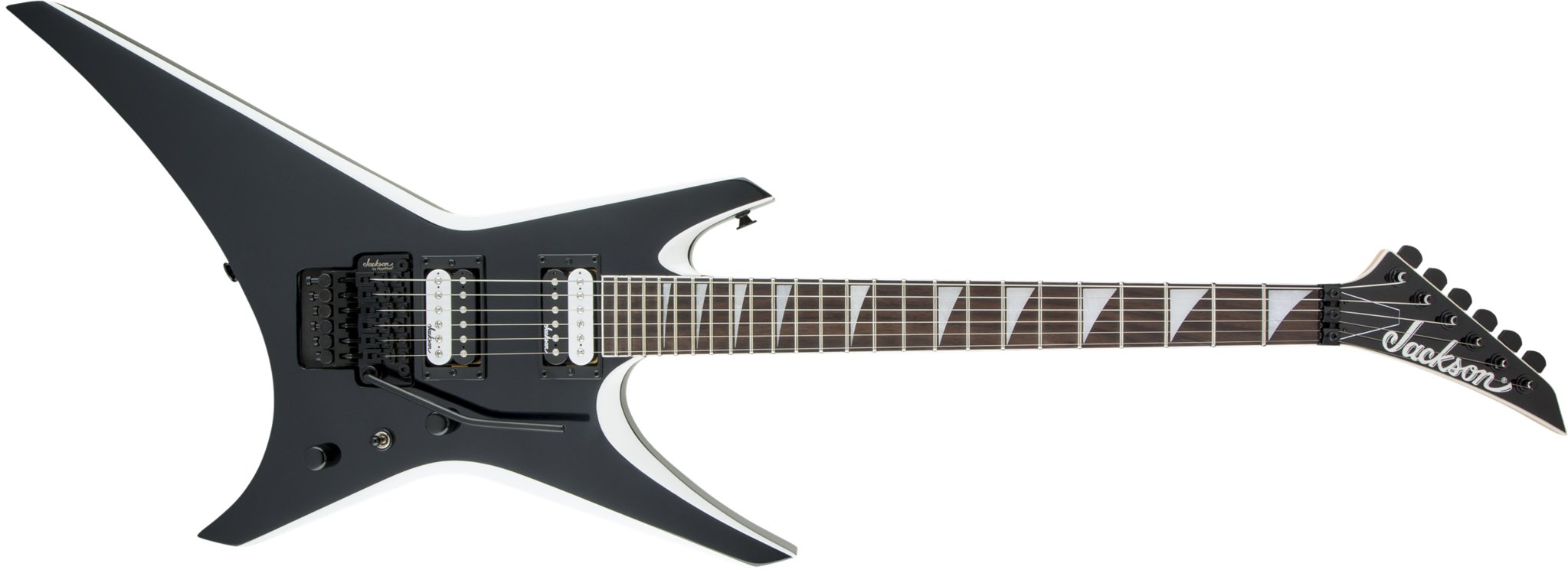 Jackson - JS Series Warrior™ JS32 - Amaranth Fingerboard - Black with White Bevels - La Boîte Musicale - Electric Guitars - Jackson -