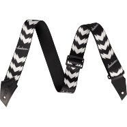 Jackson - Strap with Double V Pattern - Black and White - La Boîte Musicale - Jackson -