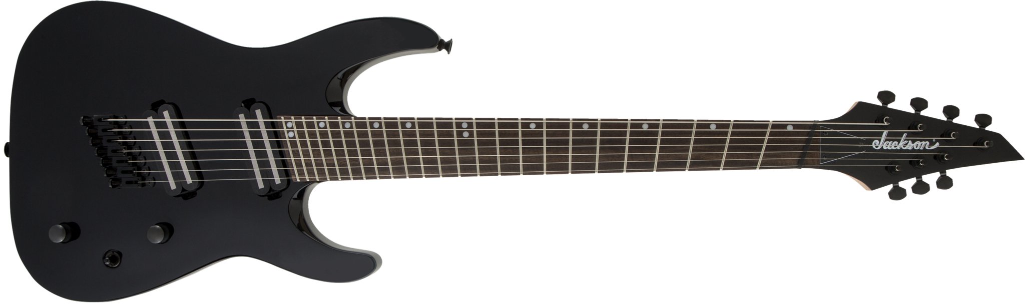 Jackson - X Series Dinky® Arch Top DKAF7 MS - Laurel Fingerboard - Multi - Scale - Gloss Black - La Boîte Musicale - Electric Guitars - Jackson -