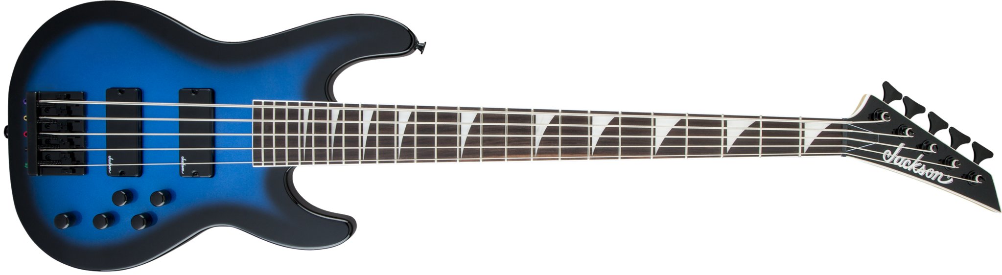 JS Series Concert Bass JS3V. Amaranth Fingerboard. Metallic Blue Burst - La Boîte Musicale - Bass Guitar - Jackson -