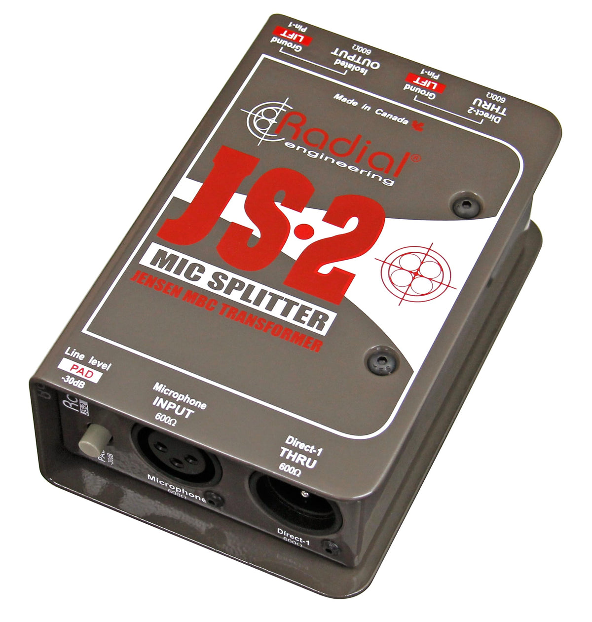 Radial JS2 - Microphone Splitter - product view 2
