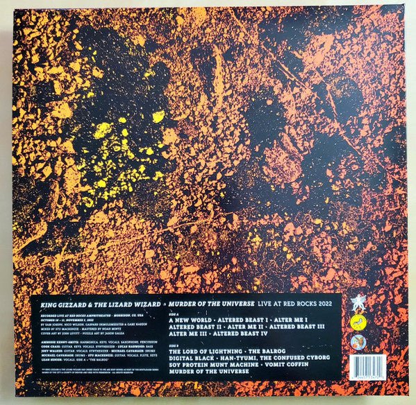 KGLW - Murder Of The Universe Live Red Rocks 2022 - White Sparkle Vinyl - La Boîte Musicale - Vinyl Records - Vinyl Records -