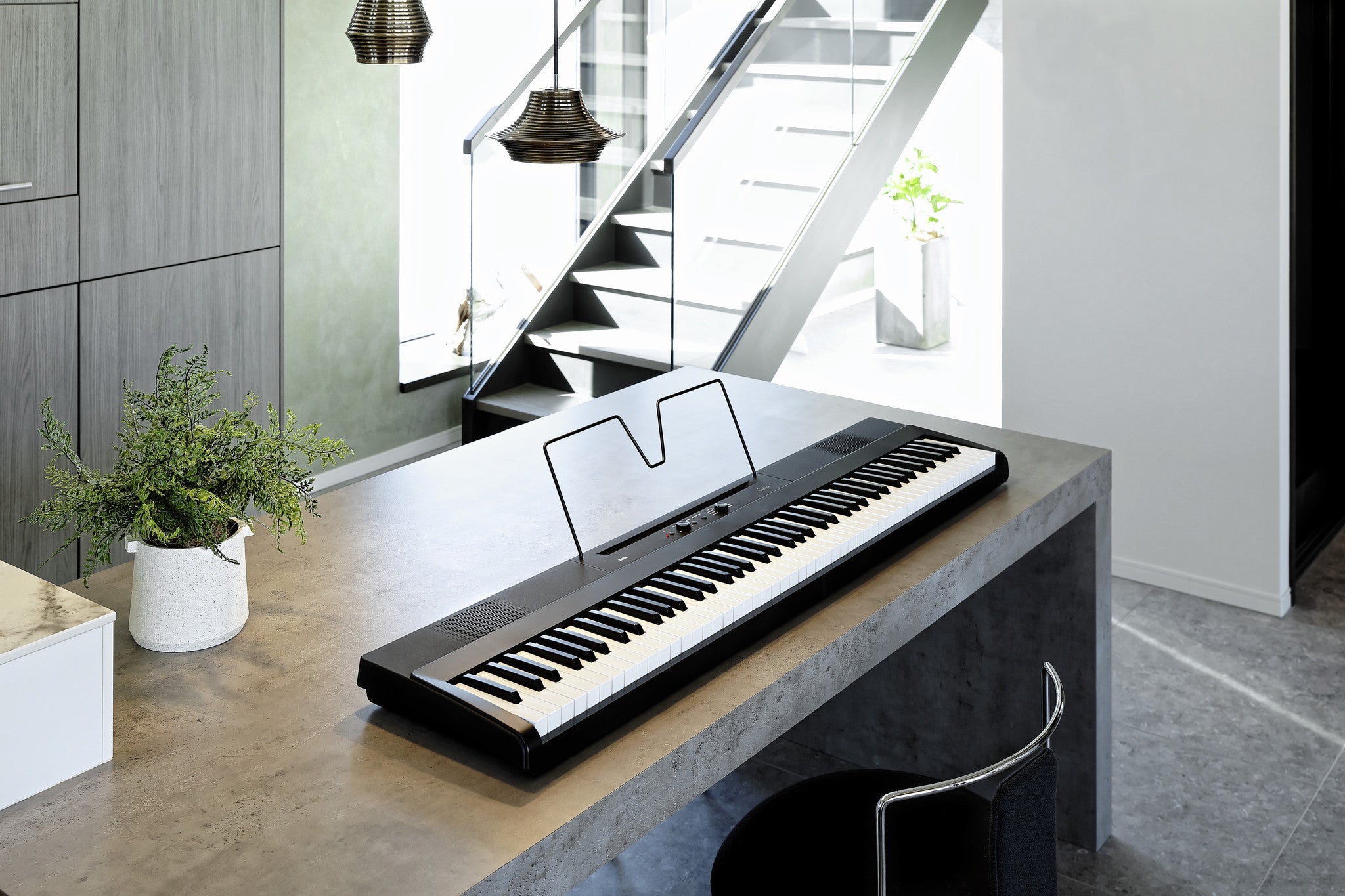 Korg - Liano 88 - Key Piano With Kronos LS Action - Black - La Boîte Musicale - Electric Pianos - Korg -