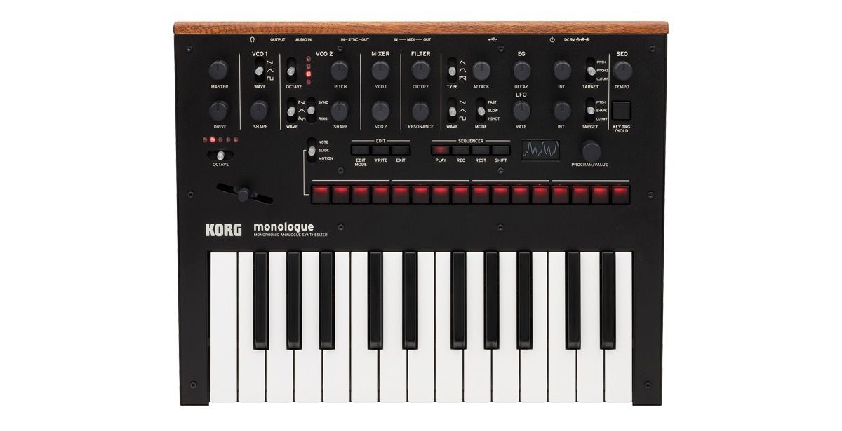Korg - Monologue Monophonic Analog Synthesizer - La Boîte Musicale - Synthesizers - Korg -