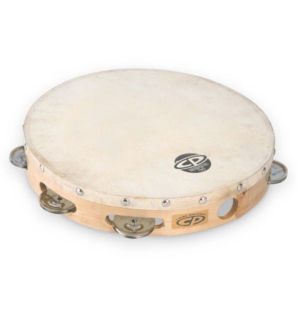 Latin Percussion - CP by 10 Tambourine with Head Single Row - La Boîte Musicale - Tambourine - LP -