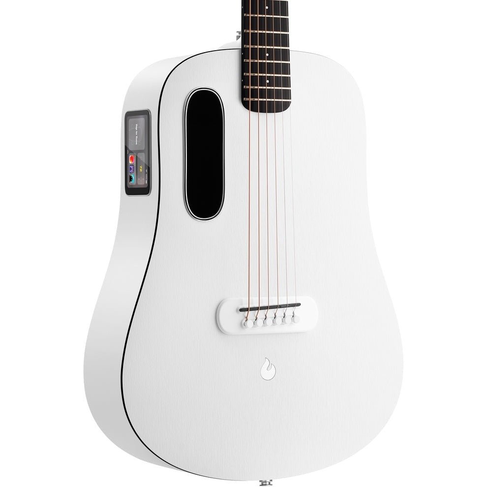 Lava Music - ME Play 36” Acoustic / Electric Guitar With Gig Bag - Frost White - La Boîte Musicale - Acoustic Guitars - La Boîte Musicale -