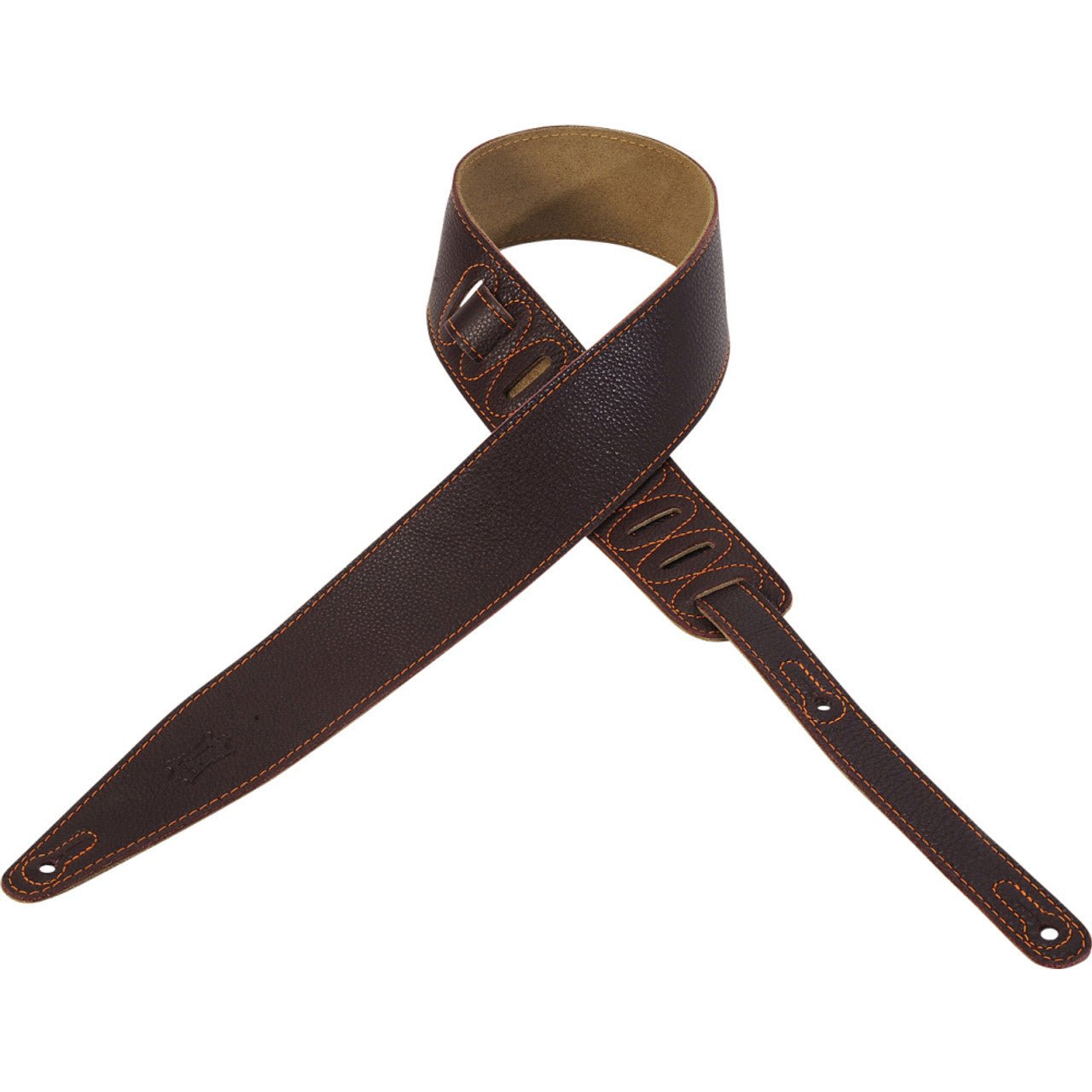 Levy's - 2 1/2 Burgundy Leather Guitar Strap - La Boîte Musicale - Levy's -