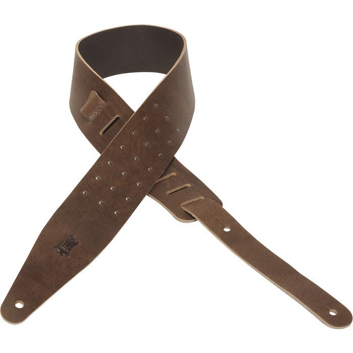 Levy's - 2 - 1/2 Veg - Tan Leather Guitar Strap - Brown - La Boîte Musicale - Levy's -