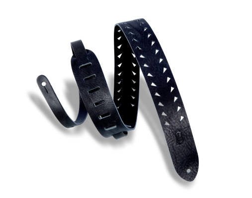 Levy's - Black Tiger Tooth Punch Out Strap - La Boîte Musicale - Levy's -