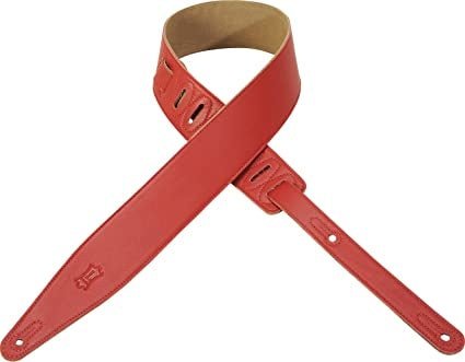 Levy's - Leather Sangle Design Red - La Boîte Musicale - Levy's -