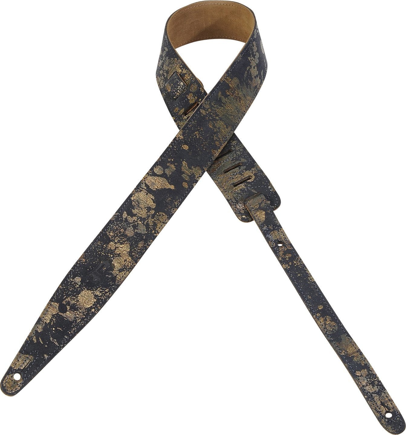 Levy's - Navy Suede Leather Guitar Strap - La Boîte Musicale - Levy's -