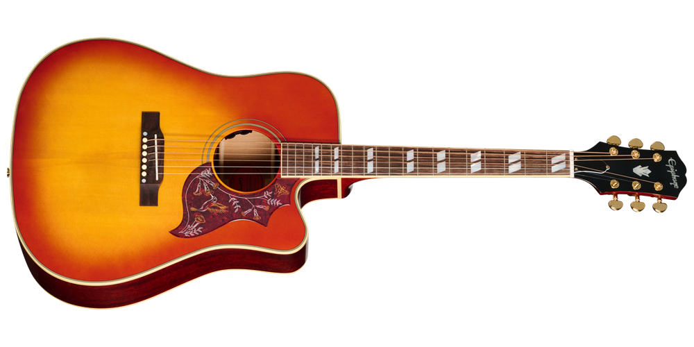 Hummingbird Standard EC Acoustic/Electric Guitar with Gigbag - Cherry Sunburst