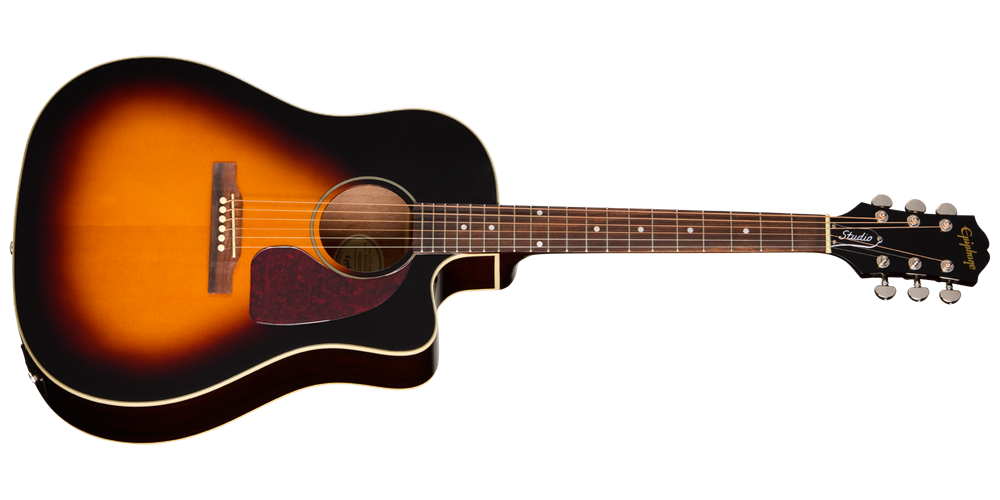 J-45 Studio EC Acoustic/Electric Guitar with Gigbag - Vintage Sunburst