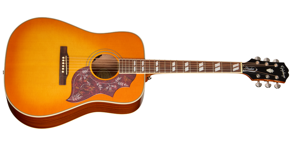 Hummingbird Studio Acoustic/Electric Guitar with Gigbag - Heritage Cherry Sunburst