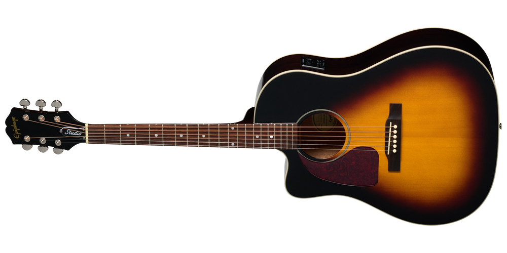 J-45 Studio EC Acoustic/Electric Guitar with Gigbag - Vintage Sunburst (Left Handed)