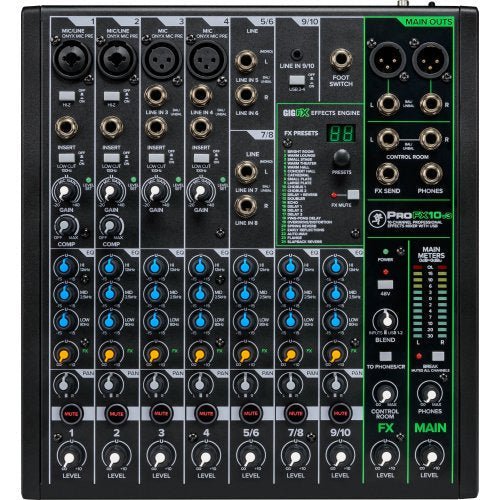 Mackie ProFX10 V3 10 - Channel Professional Effects Mixer - USB - La Boîte Musicale - Mixers - Mackie -