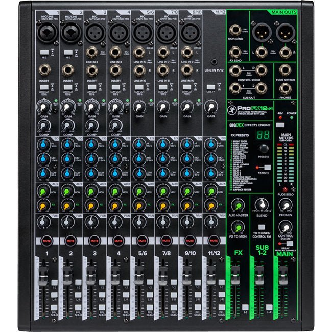 Mackie ProFX12v3 Pro 12 - Channel Effects Mixer USB - La Boîte Musicale - Mixers - Mackie -