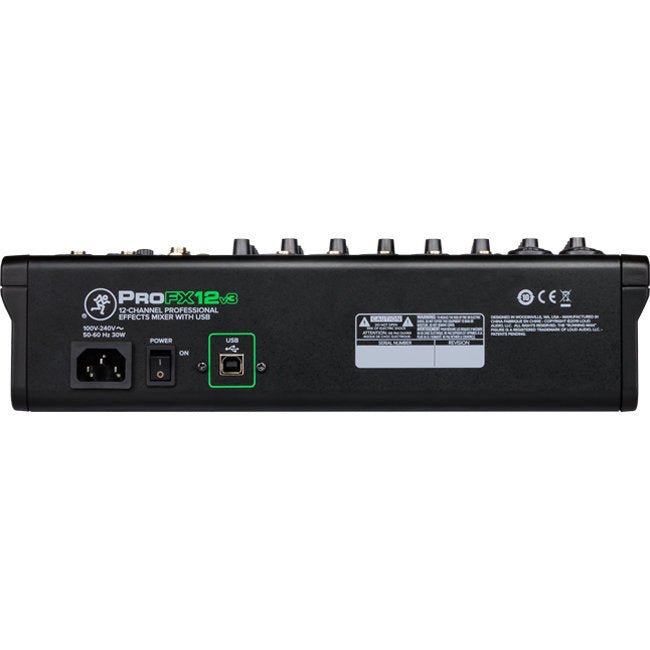 Mackie ProFX12v3 Pro 12 - Channel Effects Mixer USB - La Boîte Musicale - Mixers - Mackie -