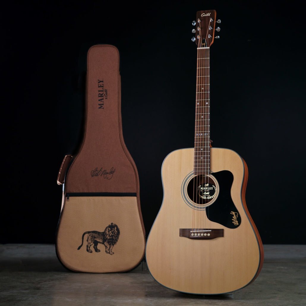 Marley Solid Top Dreadnought A - 20 Bob Marley - La Boîte Musicale - Acoustic Guitars - Guild -