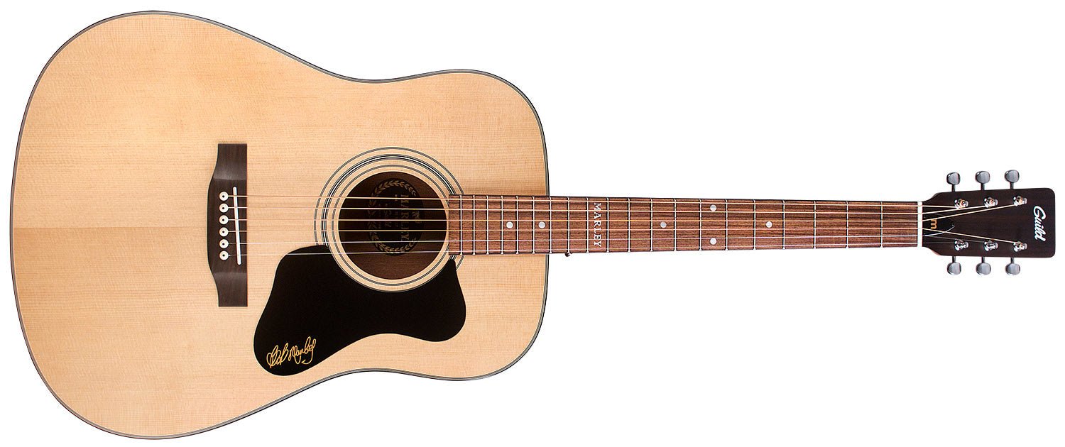 Marley Solid Top Dreadnought A - 20 Bob Marley - La Boîte Musicale - Acoustic Guitars - Guild -