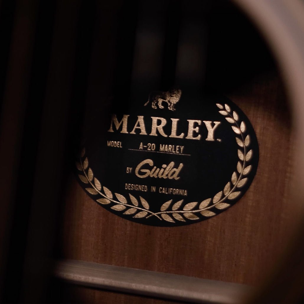 Marley Solid Top Dreadnought A - 20 Bob Marley - La Boîte Musicale - Acoustic Guitars - Guild -
