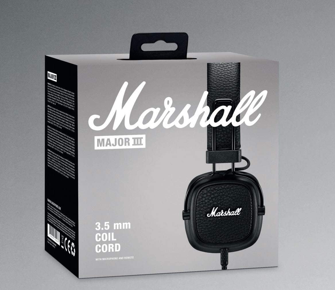 Marshall Headphones Major III black - La Boîte Musicale - Heaphones - Marshall -
