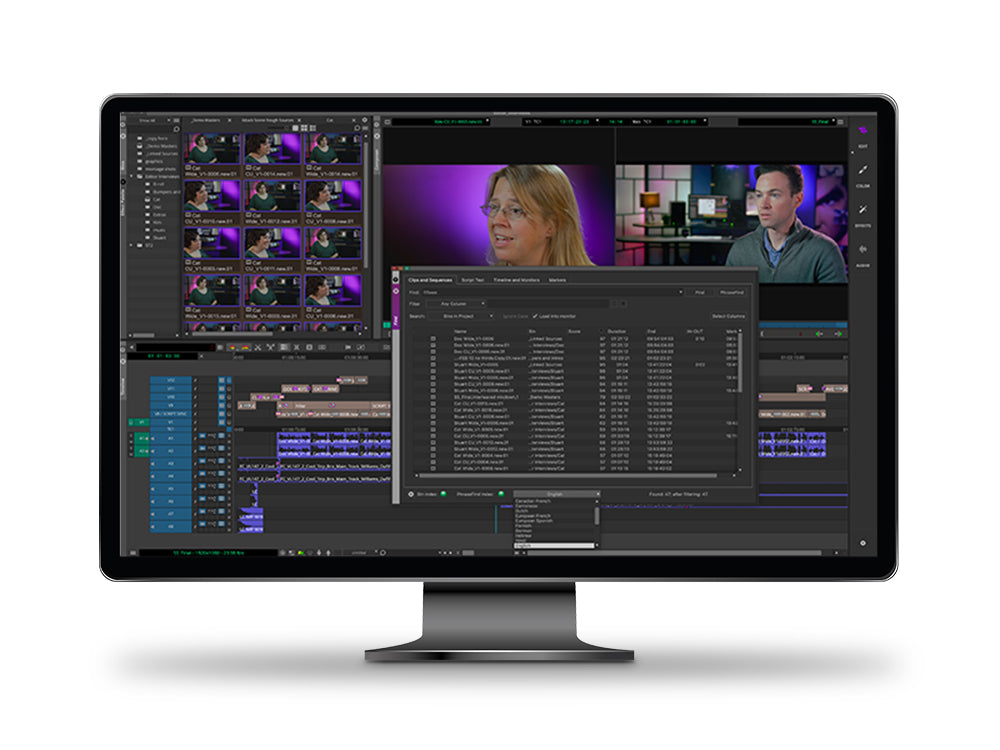 Avid Media Composer PhraseFind - 1-Year Subscription (New) - illustrative software family artwork; hardware not included
