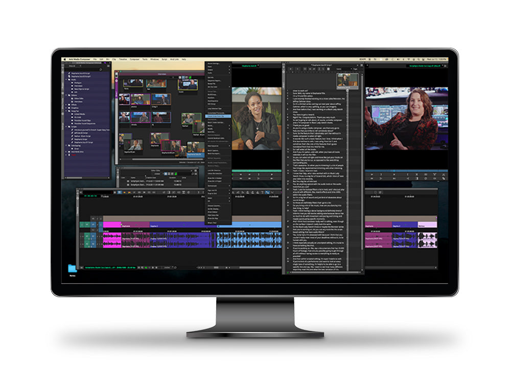 Avid Media Composer ScriptSync - 1-Year Subscription RE(New)AL - illustrative software family artwork; hardware not included