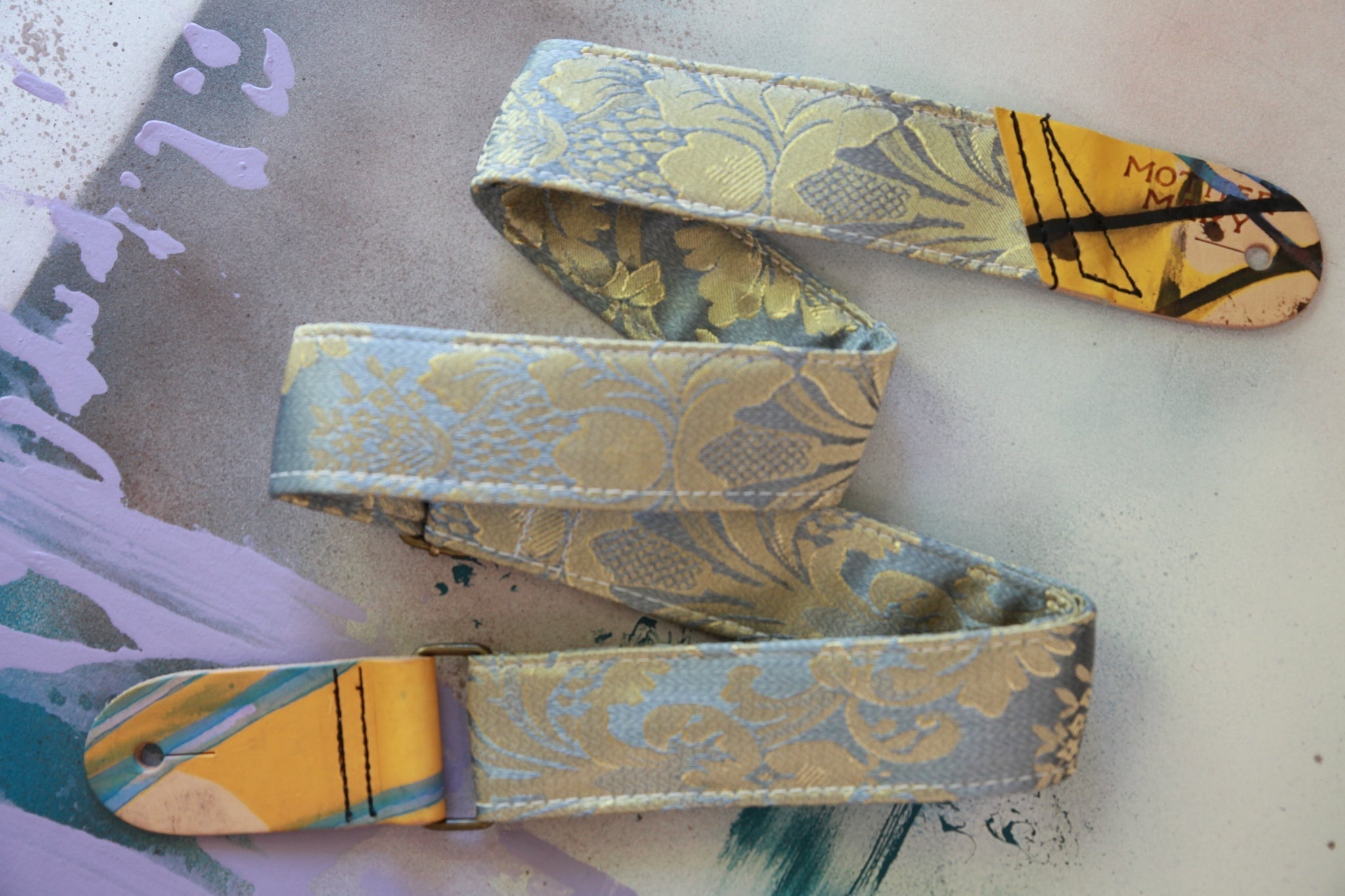 Mother Mary Company - Granny Sky Blue Guitar Strap - La Boîte Musicale - Mother Mary Company -