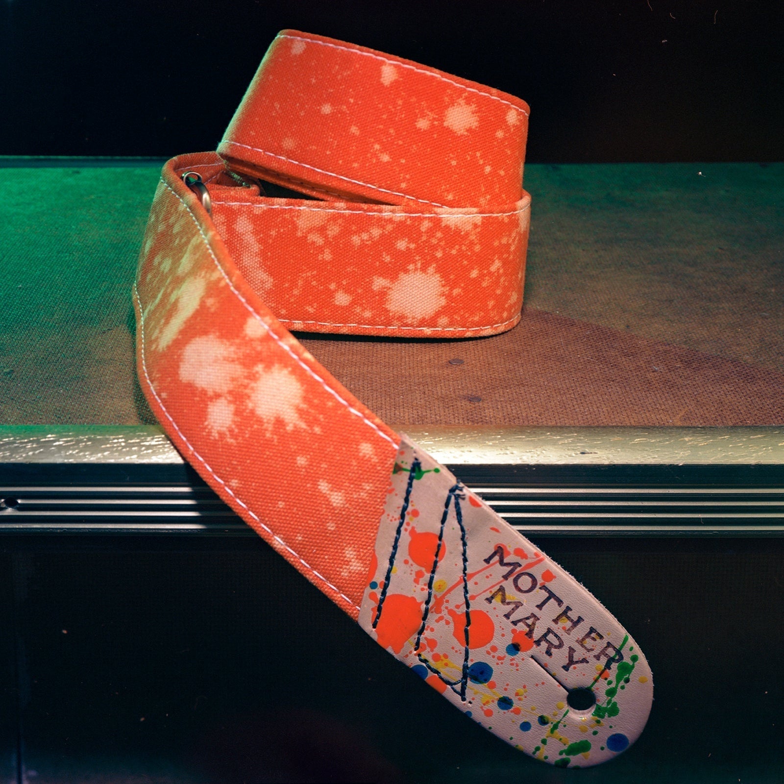 Mother Mary Company - Orange Bleached Guitar Strap - La Boîte Musicale - Mother Mary Company -