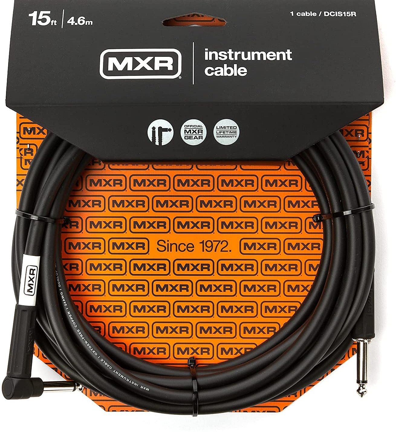 MXR Instrument cable 15ft right angle - La Boîte Musicale - MXR -