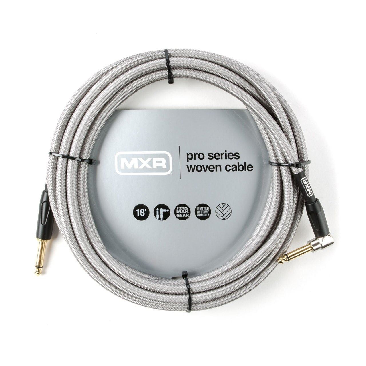 MXR Woven 18' Guitar Cable Right Angle - La Boîte Musicale - MXR -